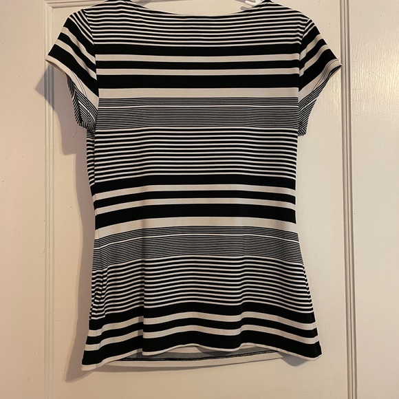 Worthington striped cap-sleeve shirt - Picture 2 of 4